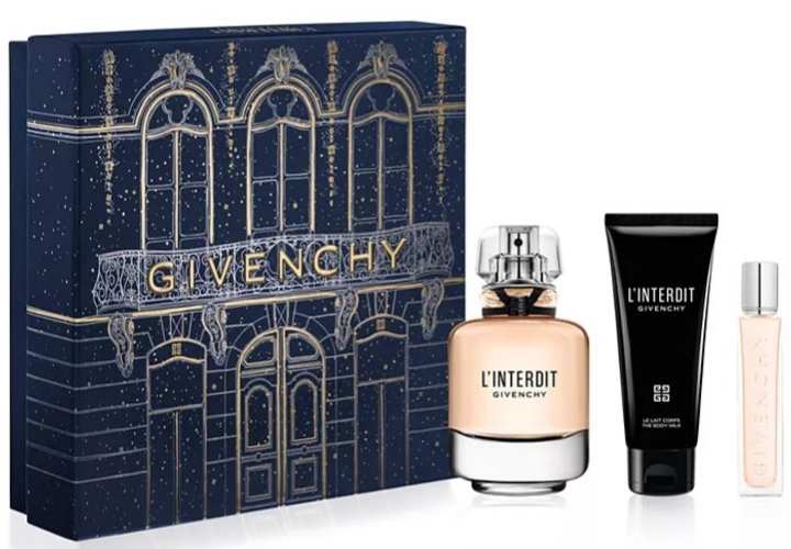 Набір для жінок Givenchy L'interdit Парфумована вода 80 мл + 12.5 мл + Молочко для тіла 75 мл (3274872473379) - зображення 1