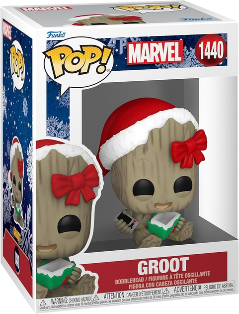 Фигурка Funko Pop Марвел Грут Marvel: Holiday Groot 10 см (A12A4327BAE5) - Фото 3 Фигурка Funko Pop Марвел Грут Marvel: Holiday Groot 10 см (A12A4327BAE5) - изображение 3