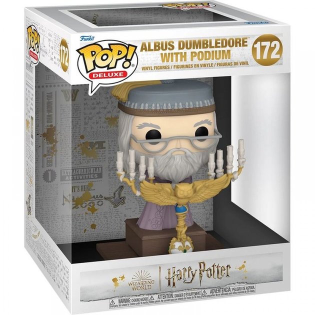 Фігурка Funko Pop Гаррі Поттер Дамблдор Harry Potter Dumbledore with Podium 15 см HP DP 172 - зображення 3