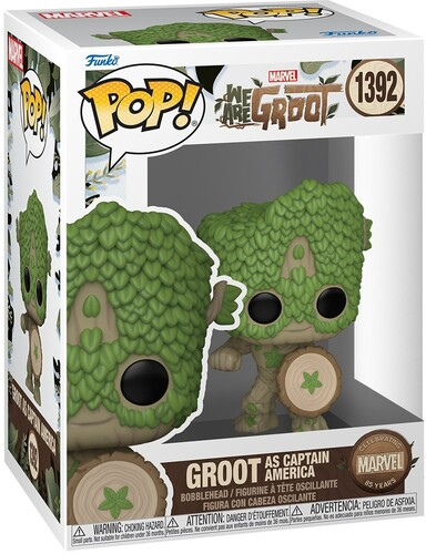 Фігурка Funko Pop Марвел Грут We are Groot Groot Captain America 10 см FP WG GA 1392 - Фото 3 Фігурка Funko Pop Марвел Грут We are Groot Groot Captain America 10 см FP WG GA 1392 - зображення 3