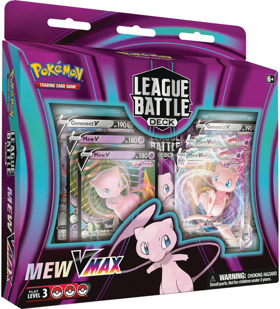 Zestaw akcesoriów Bandai Spanish Blister Pokemon Mew VMax Trading Card Game (820650503344) - obraz 1