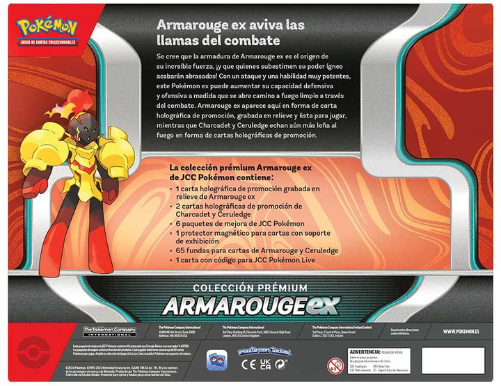 Zestaw akcesoriów Bandai Bandai Spanish Pokemon Armarouge Box Trading Card Game (820650505010) - obraz 2