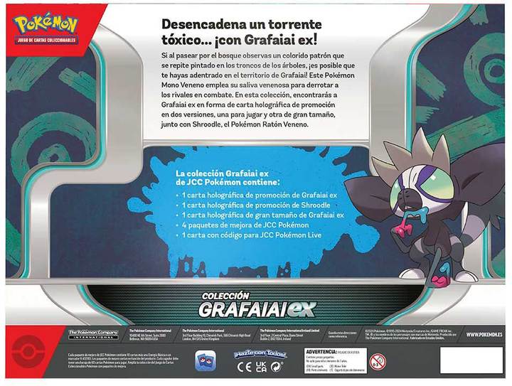 Набір карток Pokemon Trading Card Spanish Pokemon Grafaiaia Trading Card Game Box (820650504983) - зображення 2