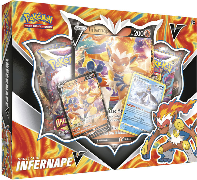 Набір карток Bandai Spanish Pokemon Infernape V Collectible Card Game Box (820650503207) - зображення 2