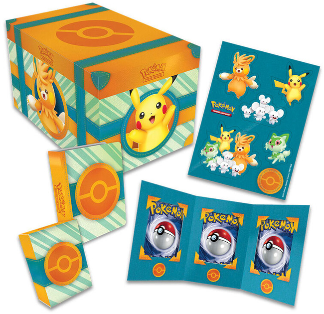 Набір аксесуарів Pokemon Trading Card Spanish Pokemon Treasure Chest Collectable Card Game (820650504679) - зображення 2