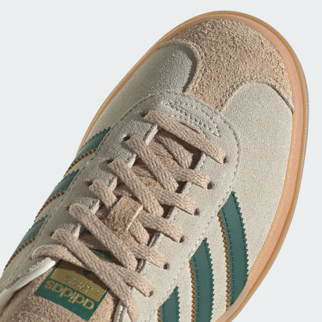 Женские кеды кожаные низкие Adidas Gazelle Bold W ID7056 39.5 (6UK) 24.5 см Cwhite/Cgreen/Magbei (4066756483852) - изображение 8