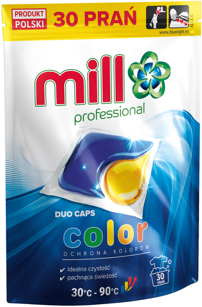 Kapsułlki do prania Mill Professional Duo Color 30 szt (5902643003958) - obraz 1