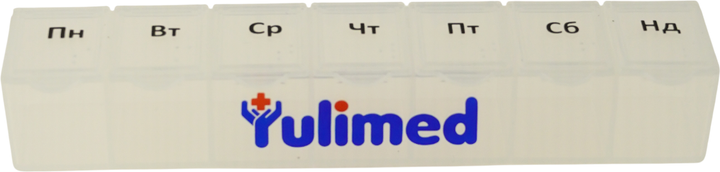 Органайзер для таблеток (таблетница) Yulimed 7 дней прозрачный (YL0093) - изображение 2