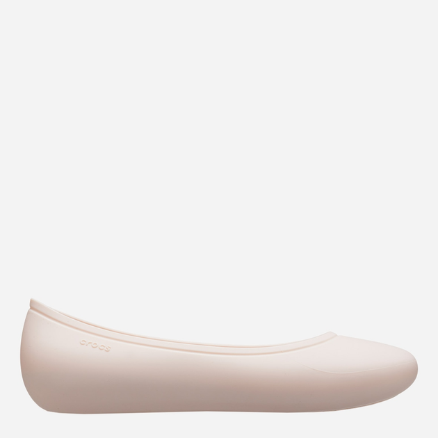Женские балетки Crocs Brooklyn Flat 209384-6UR 41-42 (W10) 26 см Светло-розовые (1962655240820) 