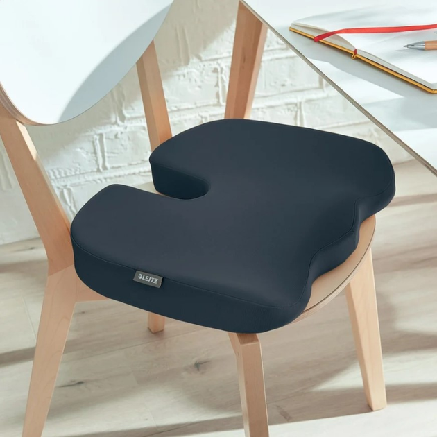 Подушка для крісла Leitz Ergo Cosy ортопедична 35.5 x 7.5 x 45.5 см Сіра (4002432129577) - зображення 8
