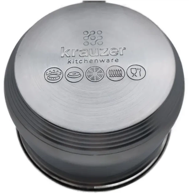 Ківш з кришкою Krauzer Constant Plus 0.6 л 12 х 7.5 см (78010) - зображення 2