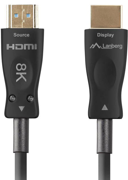 Kabel Lanberg HDMI – HDMI v2.1 100 m Black (CA-HDMI-30FB-1000-BK) - obraz 3