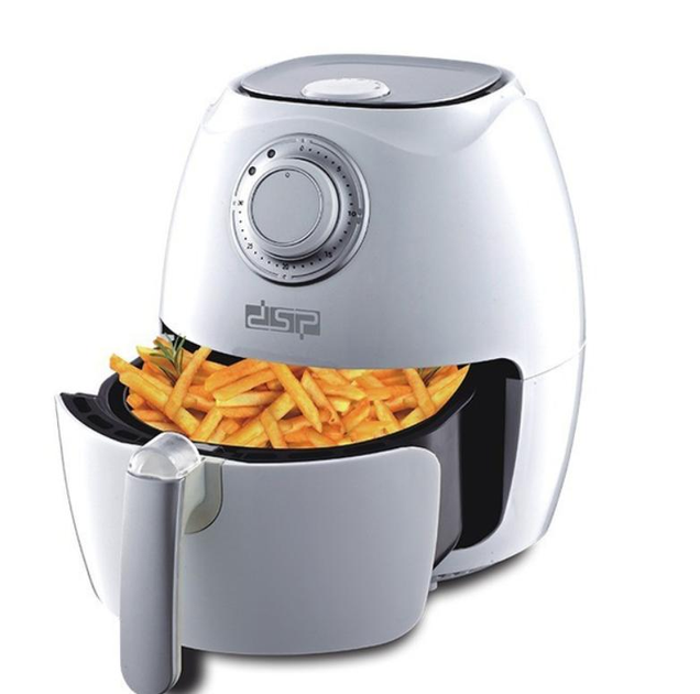 Аерофритюрниця Air Health Fryer Professional DSP 1350W з антипригарним покриттям AIR-1350-White - зображення 4
