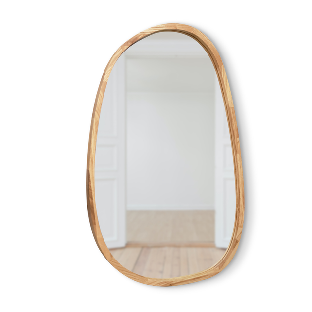 Зеркало асимметричное деревянное Luxury Wood Dali Natural Oak Дуб 55x85 см - изображение 2