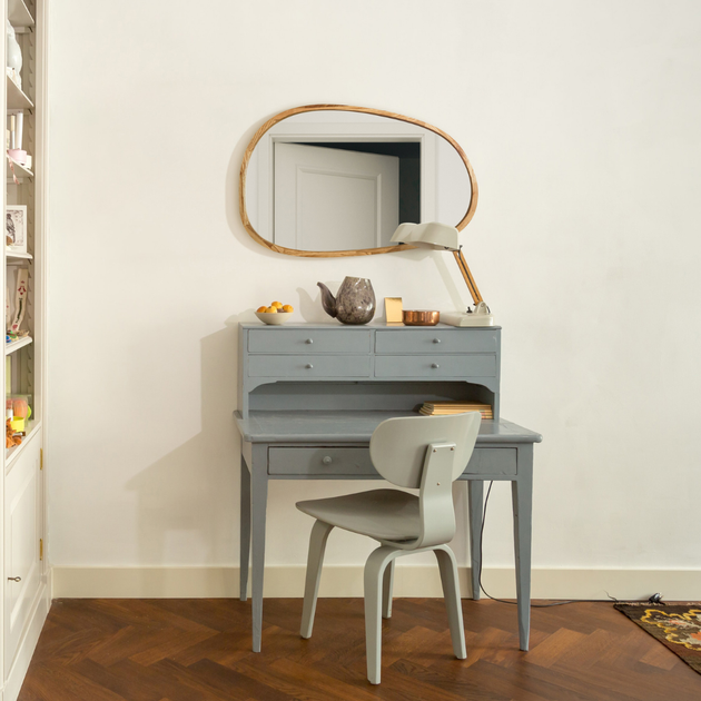 Зеркало асимметричное деревянное Luxury Wood Dali Natural Oak Дуб 55x85 см - изображение 7
