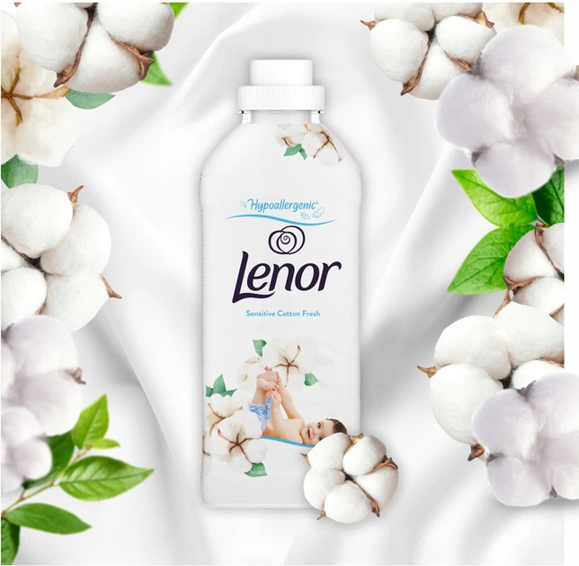 Набір Кондиціонер для білизни Lenor Sensitive Cotton Fresh 6 x 925 мл (ZES8006540890172) - зображення 3