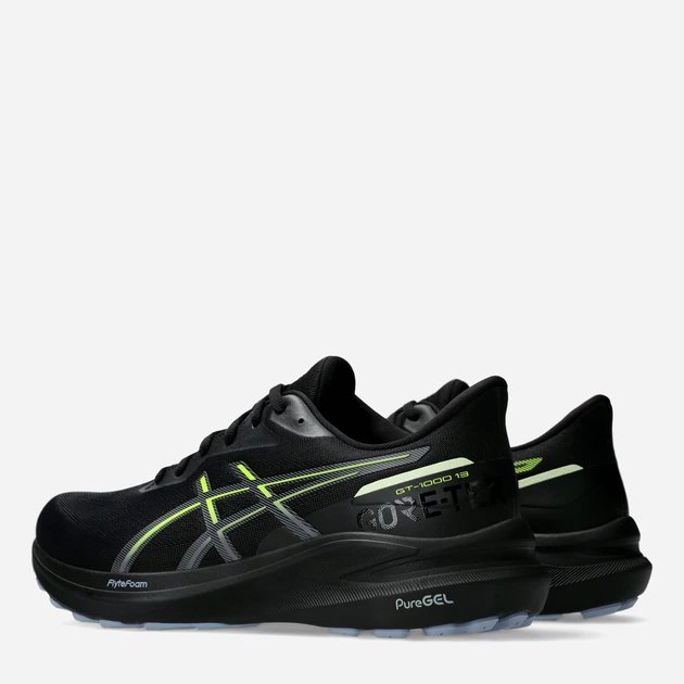 Buty do biegania męskie ASICS GT-1000 13 GTX 1011B857-001 40 (7US) 25.2 cm Czarny/Żółty (4550457885799) - obraz 4