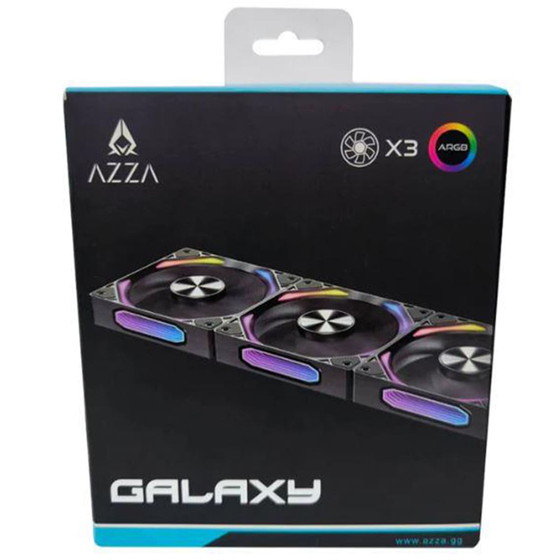 Вентилятор для корпуса AZZA 120MM ARGB 3-IN-1 LFO-4912DB4 - изображение 2