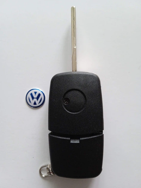 Корпус викидного ключа для Volkswagen Passat Touran T5 Caddi Jetta Golf Galakeys 2 кнопки лезо HU66 (02-04) - зображення 4
