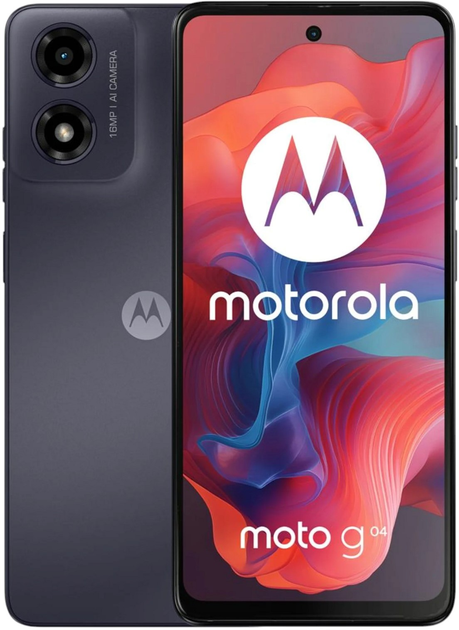 Мобільний телефон Motorola Moto G04 8/128GB DualSim Concord Black (PB130022PL) - зображення 1