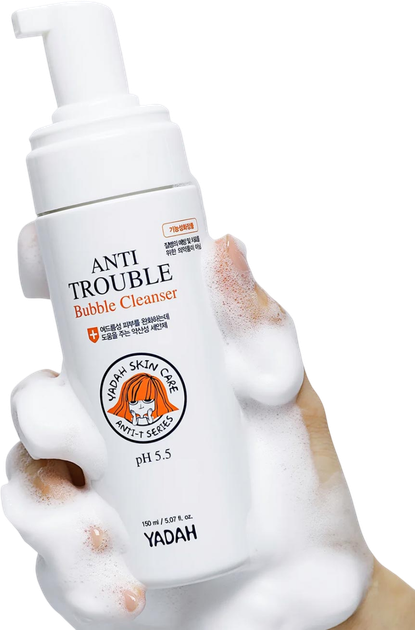 Пінка для вмивання обличчя Yadah Anti-Trouble Bubble очищувальна 150 мл (8809340380023) - зображення 3
