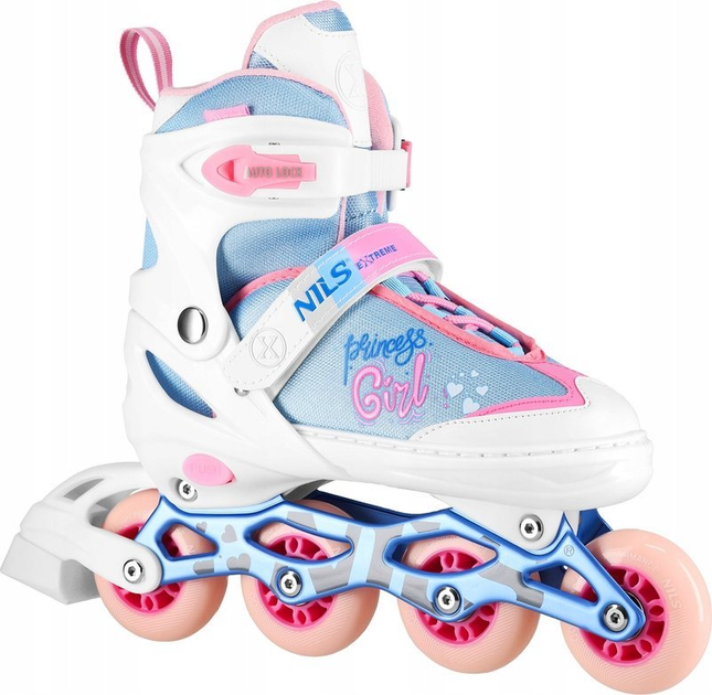 Ролики Nils Extreme Princess Girl NA18168A 39-42 L Білі (5907695557077) - зображення 2