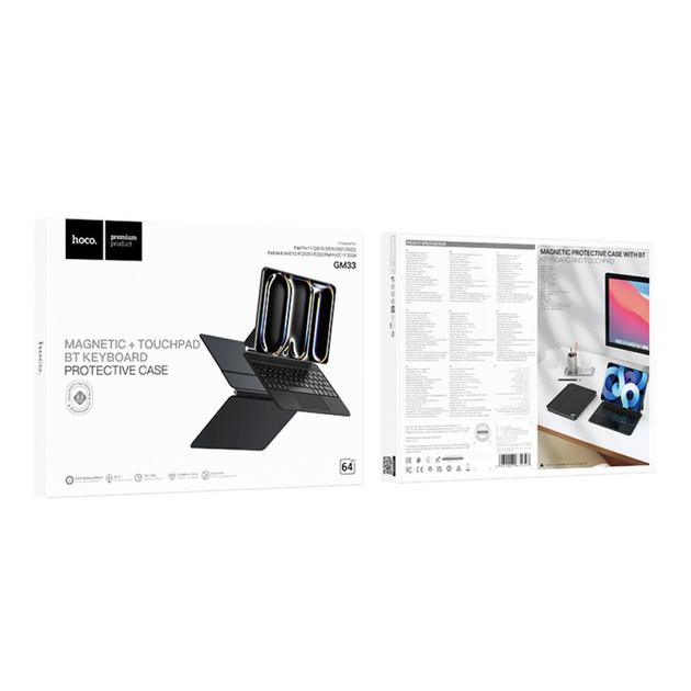 Клавіатура HOCO GM33 Smart keyboard для Pad(10.9/11 inches english version) Black (6942007631327) - зображення 2