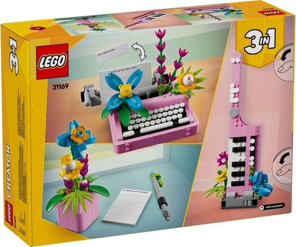 Конструктор LEGO Creator Друкарська машинка з квітами (31169) - Фото 8 Конструктор LEGO Creator Друкарська машинка з квітами (31169) - изображение 8