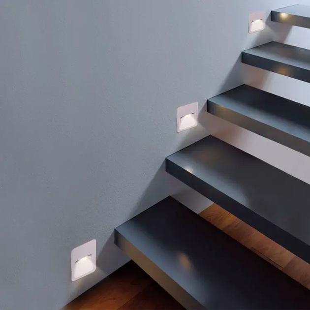 Світильник світлодіодний настінний LUMINARIA LED STEP 2W WHITE 4200K 120x90x12 220V IP65 - зображення 6