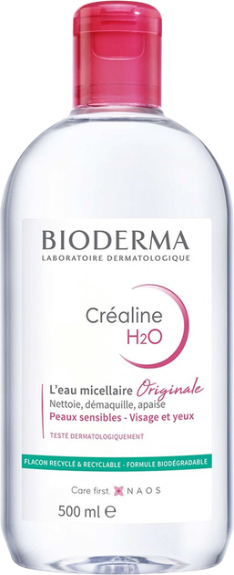 Płyn micelarny Bioderma Crealine H2O 500 ml (3701129805008) - obraz 1