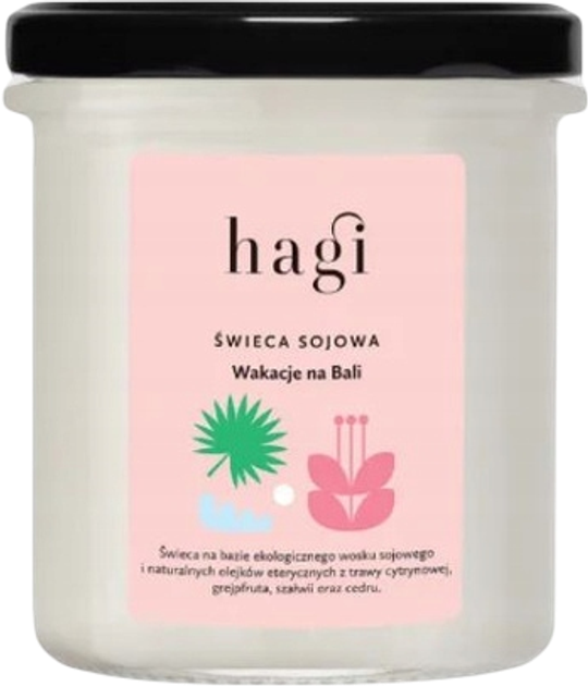 Świeca sojowa Hagi Wakacje na Bali 215 ml (5905910445154) - obraz 1