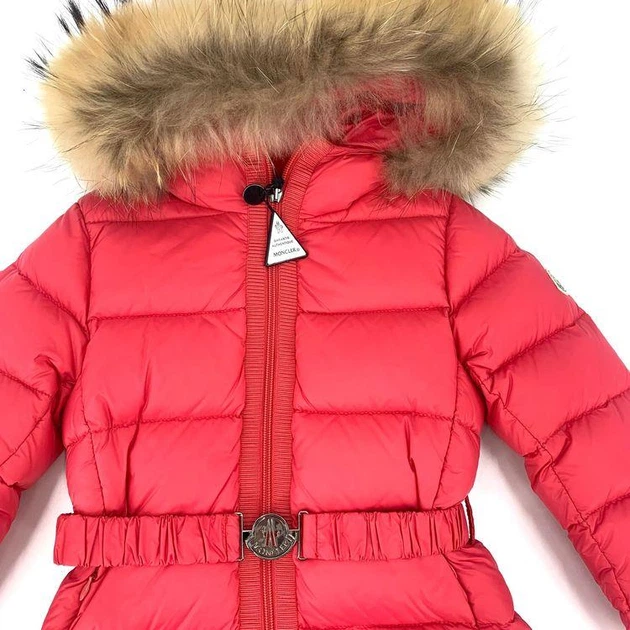 Пуховик Moncler, арт. 42-952-49309-25-53079, коралловый, 4