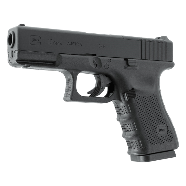 Пистолет пневматический Umarex Glock 19 Gen4 MOS (4,5 мм), черный - изображение 2