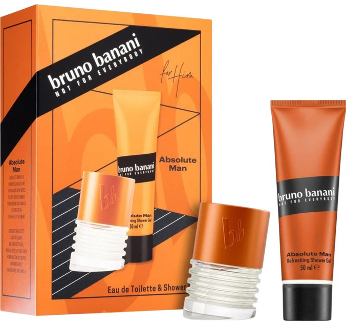 Zestaw męski Bruno Banani Absolute Woda toaletowa 30 ml + Żel pod prysznic 80 ml (8005610460086) - obraz 1