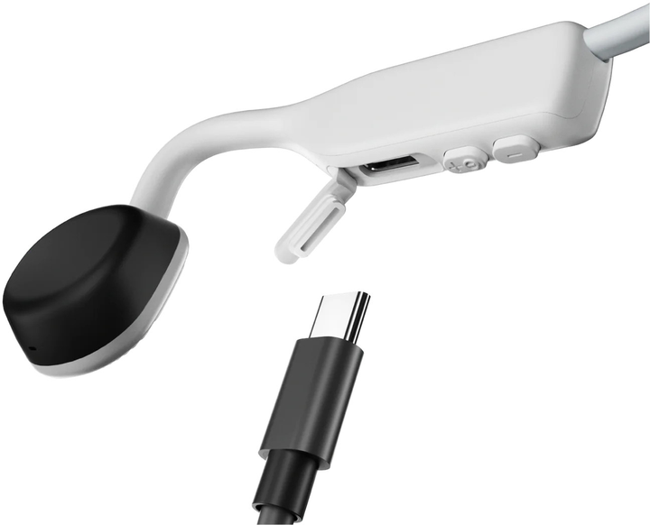 Słuchawki Shokz OpenMove Wireless Type-C White (850033806274) - obraz 4