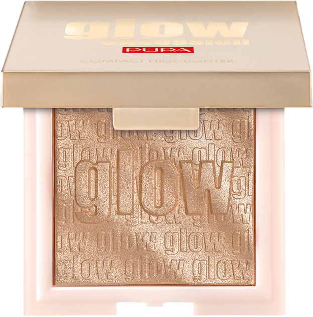 Rozświetlacz do twarzy Pupa Glow Obsesssion 002 Rose Gold 6 g (8011607306152) - obraz 1