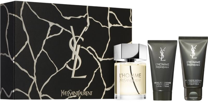 Zestaw męski Yves Saint Laurent L'Homme Woda toaletowa 100 ml + Balsam po goleniu 50 ml + Żel pod prysznic 50 ml (3614274093094) - obraz 1