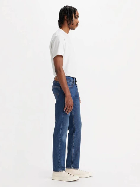 Jeansy męskie slim fit Levi's 502 Taper 29507-1460 34-32 Ciemnogranatowe (5401157271001) - obraz 4