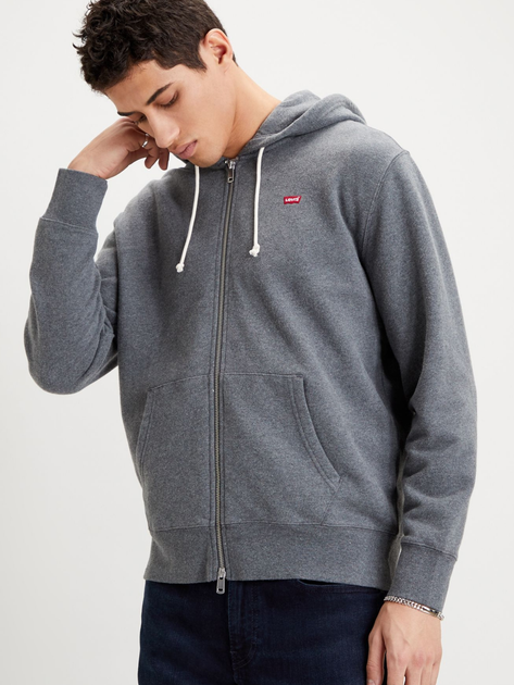 Толстовка на блискавці чоловіча Levi's The Original Hm 34584-0000 XL Сіра (5400898433976) - зображення 1