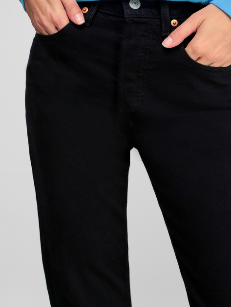Джинси Regular Fit жіночі Levi's 501 Crop 36200-0085 32-30 Чорні (5401105682422) - зображення 4