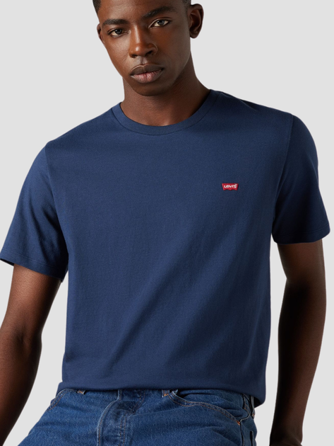 Футболка бавовняна чоловіча Levi's Ss Original Hm 56605-0017 2XL Темно-синя (5400599852373) - зображення 4