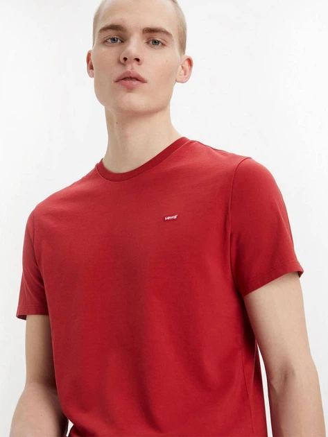 Koszulka męska bawełniana Levi's Ss Original Hm 56605-0176 M Czerwona (5401128156207) - obraz 3