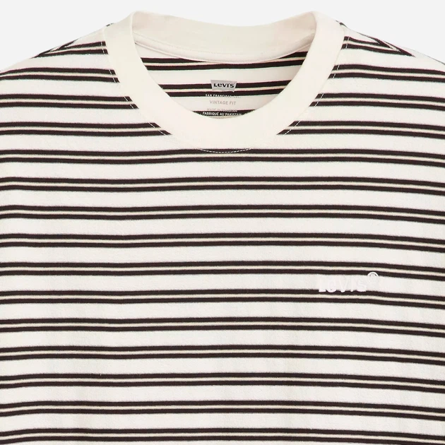 Футболка бавовняна чоловіча Levi's Red Tab Vintage A0637-0115 M Молочний/Чорний (5401157379103) - зображення 6