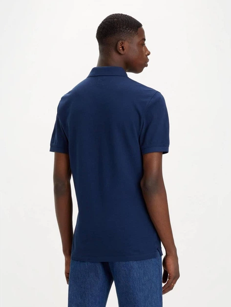 Koszulka polo męska elegancka Levi's Slim Housemark A4842-0003 L Ciemnogranatowa (5401105662769) - obraz 2