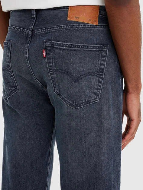 Jeansy męskie regular fit Levi's 501 Original Fit 00501-3473 32-32 Ciemnogranatowe (5401105982003) - obraz 4