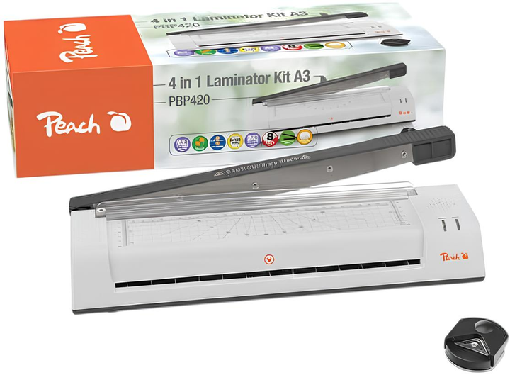 Laminator Peach PBP420 4 w 1 (7640460543636) - obraz 1