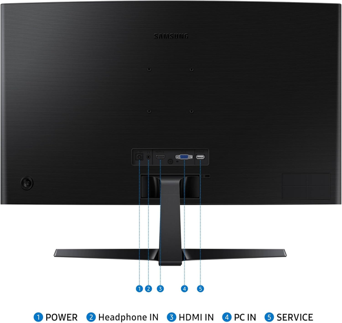 Монитор 27" Samsung Essential S3 (LS27D366GAIXCI) -- VA 1800R FullHD / 100Hz / 4 мс (GTG) / sRGB 95 % / Eye Saver Mode - изображение 6