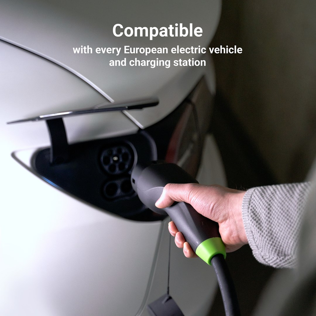 Kabel do ładowania samochodów elektrycznych Green Cell EV Cable Type 2 22 kW 5 m (5904326370333) - obraz 6