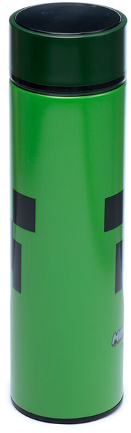 Termos Puckator Minecraft Steel bottle thermometer 450 ml Zielony (5055071778117) - obraz 3