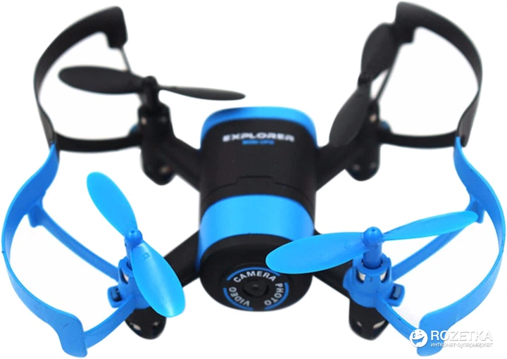 Квадрокоптер JXD 512W 90 мм WiFi с камерой Черно-синий – фото